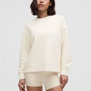 Lululemon Softstreme Crewneck Oversized Pullover - Light Ivory